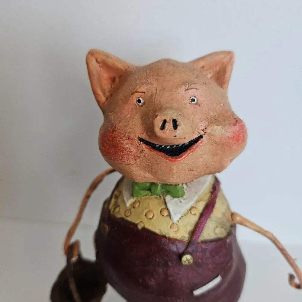 Lori C Mitchell Little Pig Figurine 6